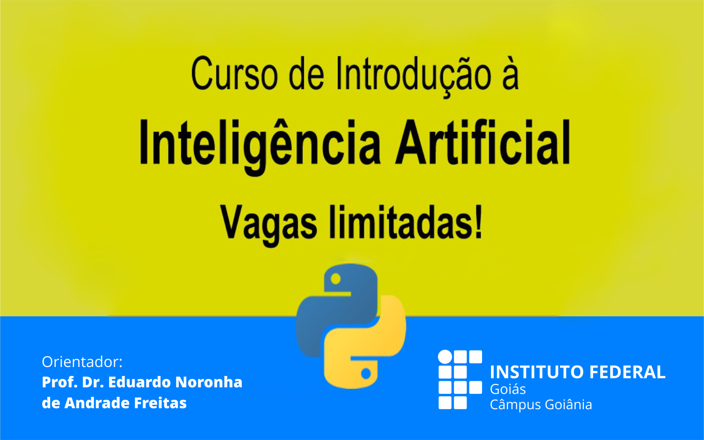 As inscrições no curso vão até o dia 23 de outubro pelo link